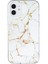 Apple iPhone 12 Mini Telefon Kılıfı Için 5.4 Inç Imd Mermer Desen Ultra Ince Damla Koruyucu Koruyucu Kapak-Beyaz (Yurt Dışından) 1