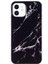 Apple iPhone 12 Mini Telefon Kılıfı Için 5.4 Inç Imd Mermer Desen Ultra Ince Damla Koruma Koruyucu Kapak Black (Yurt Dışından) 1