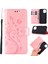 Apple iPhone 12 Mini-Rose Altın Için Kayışlı Kelebek Çiçek Deri Çantası (Yurt Dışından) 1