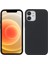 Apple iPhone 12 Mini 5.4 Inç-Siyah Için Katı Silikon Ince Mikrofiber Astar Yastık Dokusu Kapağı (Yurt Dışından) 1