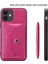 Söndürülebilir Manyetik Emilim Cüzdan Deri Derisi Tpu Tpu Apple iPhone 12 Mini 5.4 Inç-Rose Için (Yurt Dışından) 2