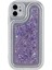 Apple iPhone 12 6.1 Inç Yumuşak Tpu Telefon Kılıfı Bling Glitter Sparkle Epoksi Kapak Morası (Yurt Dışından) 2