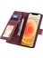 Apple iPhone 12 Mini Telefon Kılıfı Için 5.4 Inç Pu Deri Stand Kapağı Baskılı Hücre Birden Fazla Kart Yuvası ve Nakit Cep Kırmızısı (Yurt Dışından) 2