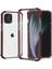 Apple iPhone 12-Brown Için Hava Yastığı Damgalı Akrilik+Tpu Hibrid Kapak (Yurt Dışından) 1