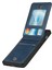 Apple iPhone 12 Mini Telefon Kılıfı Için Cilt Touch Pu Deri Kaplamalı Tpu Dikey Flip Kapak Kickstand ve Kart Yuvaları 5.4 Inç-Mavi (Yurt Dışından) 3