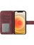 Apple iPhone 12 Mini Telefon Kılıfı 5.4 Inç HT04 Baskılı Ayçiçeği Pu Deri Deri Touch Manyetik Kapatma Cüzdan Stand Kapağı Omuz Kayışı Kırmızısı (Yurt Dışından) 2