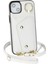 Apple iPhone 12 Mini Deri Kaplamalı Tpu Telefon Kickstand Case Zipper Cüzdan Crossbody Phone Cover-White (Yurt Dışından) 2