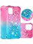 Apple iPhone 12 Mini Rose/canan Için Şok Geçirmez Gradyan Parıltı Tozu ve Tpu Kasası (Yurt Dışından) 1
