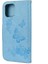 Iprostrest Çiçek Kelebek Deri Cüzdan Stand Kılıfı Apple iPhone 12 Mini Blue Için (Yurt Dışından) 3