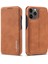 Apple iPhone 12 Mini Brown Için Kart Sahibi ile Retro Stil Stand Deri Telefon Kılıfı (Yurt Dışından) 1