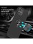 Apple iPhone 12 Mini Telefon Kılıfı Yüzük Şekli Kickstand Tasarım Hibrit Kapak Dahili Metal Sac-Black (Yurt Dışından) 2