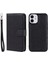 Apple iPhone 12 Mini Telefon Kılıfı 2 Için 1 Folio Flep Tam Koruma Yuvaları Cüzdan Kılıfı Telefon Kapağı Apple iPhone 12 Mini 5.4 Inç-Black Için (Yurt Dışından) 1