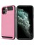 Apple iPhone 12 Mini-Pembe Için Kart Tutucu Plastik+Tpu Kapağı ile Kayar (Yurt Dışından) 1