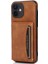 Apple iPhone 12 Telefon Kapağı Için Çok Kart Yuvaları Kickstand Tri-Kat Cüzdan Pu Deri+Tpu Koruyucu Arka Koruyucu Kılıf (Yurt Dışından) 1