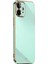 Apple iPhone 12 Telefon Kapağı Hassas Lens Kesim Ter Mahsul Korumalı Şık Elektraplama Altın Kenar Esnek Tpu Kapak-Orta (Yurt Dışından) 1