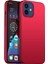 Apple iPhone 12 Mini Telefon Kılıf Hücresi Için 5.4 Inç Yükseltilmiş Çerçeve Şok Geçirmez Düz Renk Telefon Geri Kapak Kırmızısı (Yurt Dışından) 1