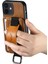 Apple iPhone 12 Mini Telefon Kılıfı H13 5.4 Inç Kart Tutucu Kılıfı Kickstand Deri Kaplamalı Pc+Tpu Telefon Kapak-Kahverengi (Yurt Dışından) 4