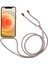 Apple iPhone 12 Mini Telefon Kılıfı Geri Kılıfı Temiz Tpu+Akrilik Telefon Kapağı Ayarlanabilir Kordonlu Altın ile (Yurt Dışından) 4