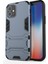 Apple iPhone 12 Mini-Blue Için Kickstand Telefon Kabuğu ile Plastik+Tpu Hibrit Kasa (Yurt Dışından) 1
