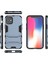 Apple iPhone 12 Mini-Blue Için Kickstand Telefon Kabuğu ile Plastik+Tpu Hibrit Kasa (Yurt Dışından) 4