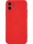 Apple iPhone 12 Telefon Kapağı Düz ​​edge Telefon Kılıfı Yumuşak Tpu Hassas Kesim Anti-Fall Koruyucu Kapak Kırmızısı (Yurt Dışından) 1