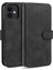 Apple iPhone 12 Mini-Black Için Retro Tarz Deri Cüzdan Stand Kılıfı (Yurt Dışından) 1