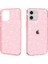 Apple iPhone 12 Işıltılı Toz Net Kasa Için Sert Pc Yumuşak Tpu Şok Geçirmez Şeffaf Işıltılı Kapak-Pembe (Yurt Dışından) 2