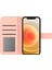 Apple iPhone 12 Mini Telefon Kılıfı 5.4 Inç HT04 Baskılı Ayçiçeği Pu Deri Deri Touch Manyetik Kapatma Cüzdan Stand Kapağı Omuz Kayışı Işık Pembe (Yurt Dışından) 2