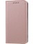 Apple iPhone 12 Mini-Rose Altın Için Deri Cüzdan Stand Kılıfı ile Sıvı Silikon Touch (Yurt Dışından) 2