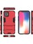 Apple iPhone 12 Mini Red Için Kickstand Telefon Kabuğu ile Plastik+Tpu Hibrit Kılıf (Yurt Dışından) 4