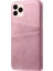 Apple iPhone 12 Mini Telefon Kılıfı Pu Deri Kaplamalı Plastik Kılıf 5.4 Inç Çift Kart Yuvaları Ince Koruyucu Kabuk Rose Altın (Yurt Dışından) 3