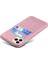 Apple iPhone 12 Mini Telefon Kılıfı Pu Deri Kaplamalı Plastik Kılıf 5.4 Inç Çift Kart Yuvaları Ince Koruyucu Kabuk Rose Altın (Yurt Dışından) 4
