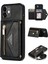 Apple iPhone 12 Mini Telefon Kılıfı Için 5.4 Inç Kickstand Tasarım Cüzdan Anti-Çizgiye Damla Damla Koşullu Pu Deri+Tpu Mobile Long Lanyard-Black (Yurt Dışından) 1