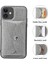 Söndürülebilir Manyetik Emilim Cüzdanı Deri Cilt Tpu Apple iPhone 12 Mini 5.4 Inç-Gri Için Geri Kasa (Yurt Dışından) 4