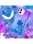 Apple iPhone 12 Mini Telefon Kılıfı Kickstand Tasarımı Hızlı ve Akıcı Sıvı Glitter Yumuşak Tpu Gradyan Kapağı 5.4 Inç-Mor/mavi (Yurt Dışından) 4