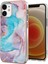 Apple iPhone 12 Mini Telefon Kılıfı Moda Elektrapan Imd Tam Cycy Koruyucu Şok Geçirmez Sağlam Tampon Kapağı 5.4 Inç-Mavi (Yurt Dışından) 1