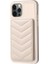 Apple iPhone 12/12 Pro Telefon Kılıf Kart Tutucu Tpu+Pu Deri Telefon Vaka Dalga Doku Dikiş Hattı Kickstand Telefon Kapak Bej (Yurt Dışından) 1
