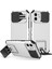 Apple iPhone 12 Telefon Kapağı Için Ayarlanabilir Dikey Kickstand Telefon Kılıf Anti Drop Pc+Tpu Kamera Kaydırıcısı Korumalı-Beyaz (Yurt Dışından) 1