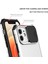 Apple iPhone 12 Telefon Kapağı Için Ayarlanabilir Dikey Kickstand Telefon Kılıf Anti Drop Pc+Tpu Kamera Kaydırıcısı Korumalı-Beyaz (Yurt Dışından) 3