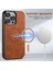 Apple iPhone 12/12 Pro Magnicy Telefon Kılıfı Stand Cüzdan Deri Kapağı Magsafe-Khaki ile Uyumlu (Yurt Dışından) 4