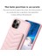 Apple iPhone 12/12 Pro Telefon Kılıf Kart Tutucu Tpu+Pu Deri Telefon Vaka Dalga Doku Dikiş Hattı Kickstand Telefon Kapak Pembe (Yurt Dışından) 3