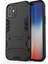 Apple iPhone 12 Mini-Black Için Kickstand Telefon Kabuğu ile Plastik+Tpu Hibrid Kasa (Yurt Dışından) 1