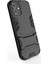 Apple iPhone 12 Mini-Black Için Kickstand Telefon Kabuğu ile Plastik+Tpu Hibrid Kasa (Yurt Dışından) 3