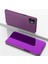 Apple iPhone 12 Telefon Kapağı Kaplamalı Ayna Yüzeyi Destekleme Deri Koruma Kılıfı Cep Telefon Aksesuarı -Purple (Yurt Dışından) 1