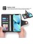 Apple iPhone 12/12 Pro Telefon Kapağı 010 Tam Koruma Pu Deri Telefon Kılıfı 9 Cüzdan Stand ve Bilek Kayışı Toka Kapağı Kapak Black ile Kart Yuvaları Tasarım (Yurt Dışından) 2