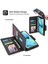 Apple iPhone 12/12 Pro Telefon Kapağı 010 Tam Koruma Pu Deri Telefon Kılıfı 9 Cüzdan Stand ve Bilek Kayışı Toka Kapağı Kapak Black ile Kart Yuvaları Tasarım (Yurt Dışından) 4