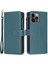 Apple iPhone 12/12 Pro Için Pro Deri Anti Deri Kılıf Zipper Cep Stand Telefon Cüzdan Kapağı - Yeşil (Yurt Dışından) 1