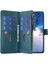 Apple iPhone 12/12 Pro Için Pro Deri Anti Deri Kılıf Zipper Cep Stand Telefon Cüzdan Kapağı - Yeşil (Yurt Dışından) 4