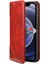 Apple iPhone 12 Mini Telefon Kılıfı Için Manyetik Otomatik Kapatma Pu Deri Kılıf Stand Şok Geçirmez Tpu Iç Kabuk Telefon Kapağı 5.4 Inç-Kırmızı (Yurt Dışından) 2