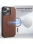 Apple iPhone 12/12 Pro Magnicy Telefon Kılıfı Stand Cüzdan Deri Kapağı Magsafe-Brown ile Uyumlu (Yurt Dışından) 4